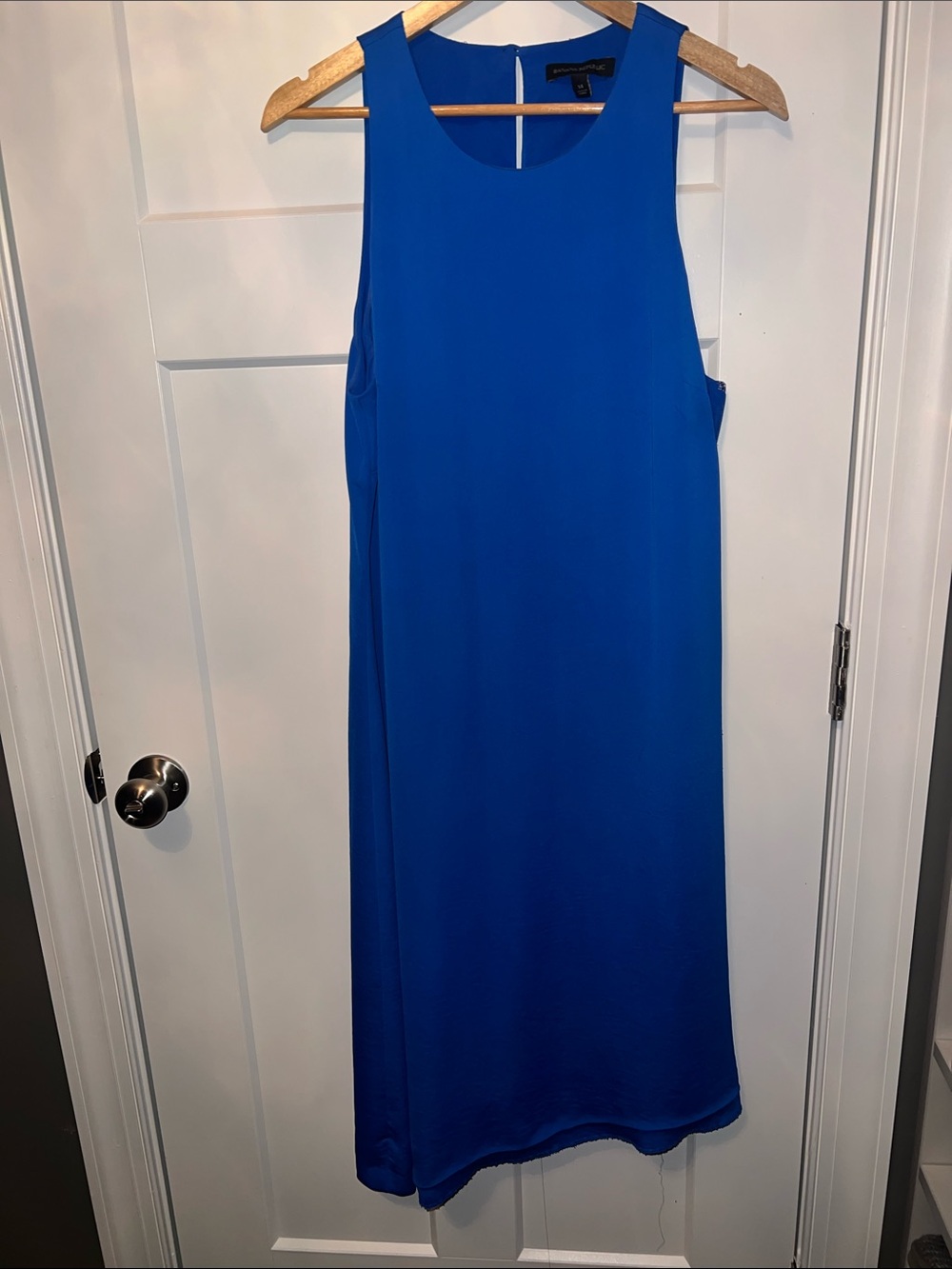 Sleek Sleeveless Blue Dress